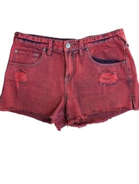 Free People Distressed Raw Denim Women’s Shorts 29